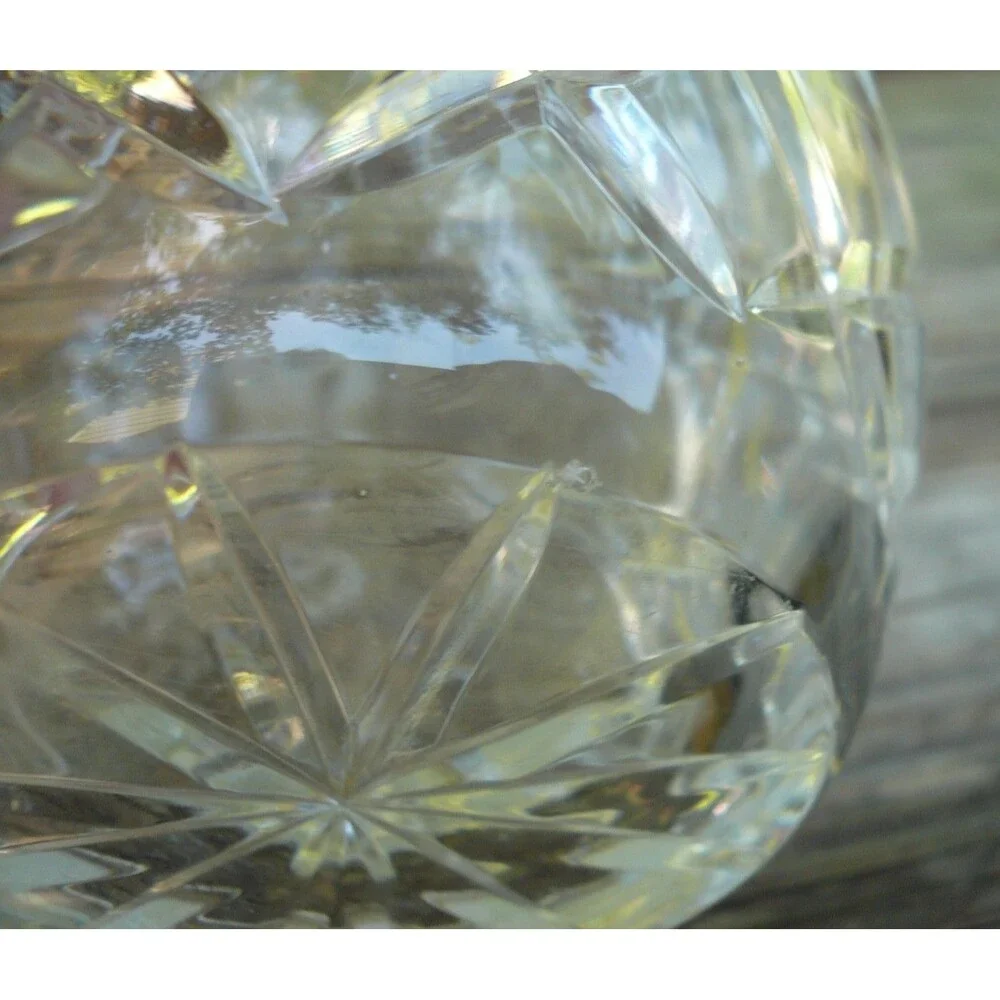Victoria Gardens Rancho Cucamonga California Crystal Vase 9 5/8